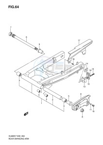 DL650 (E2) V-Strom drawing REAR SWINGING ARM