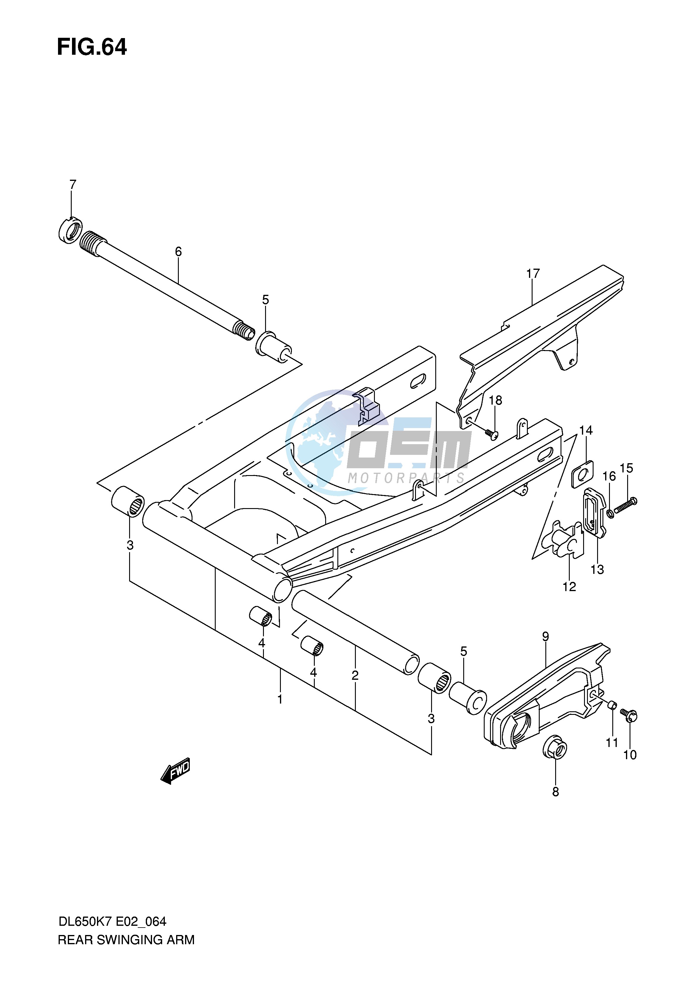 REAR SWINGING ARM