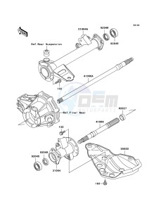 KLF300 KLF300-B18 EU GB drawing Rear Axle