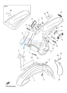 YZF-R6 600 R6 (1HCA 1HCB 1HCC) drawing FENDER