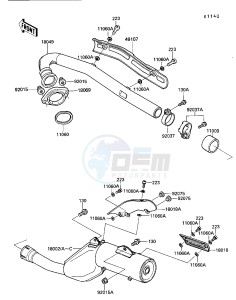 KL 650 A [KLR650] (A1-A5) [KLR650] drawing MUFFLER