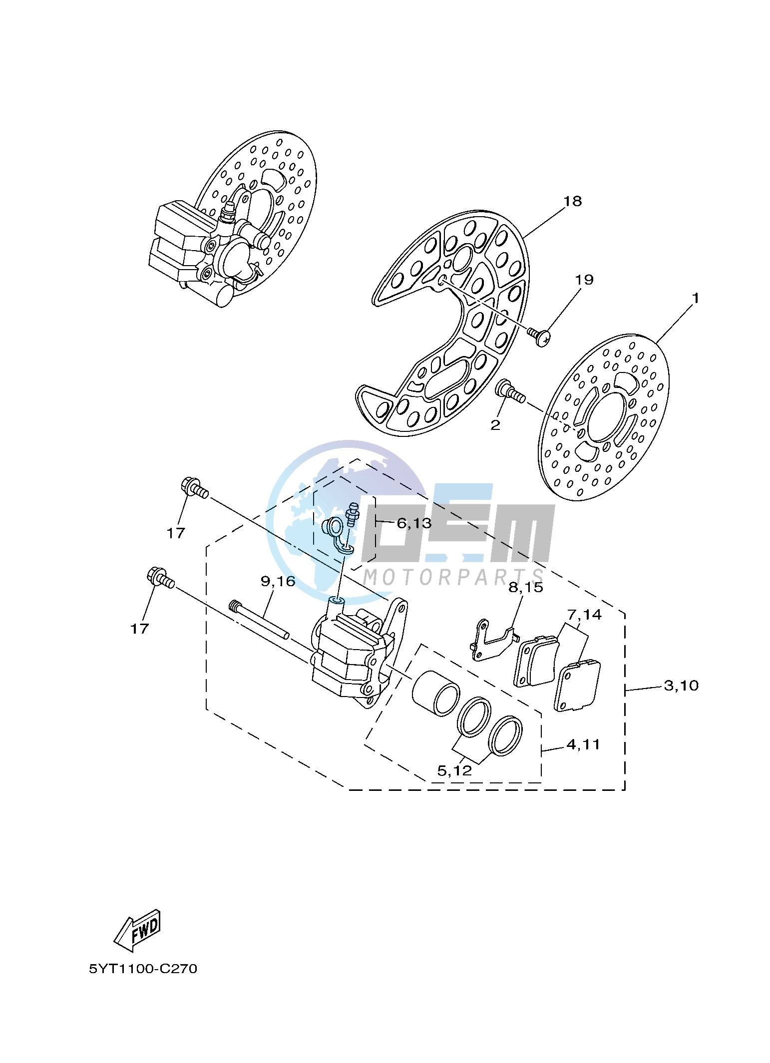 FRONT BRAKE CALIPER