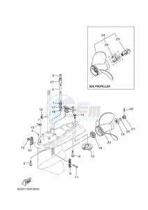 F130AETL drawing PROPELLER-HOUSING-AND-TRANSMISSION-2