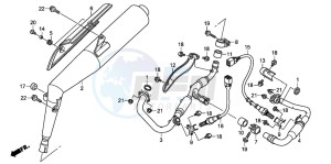 XL125V VARADERO drawing EXHAUST MUFFLER (XL125V7/8)