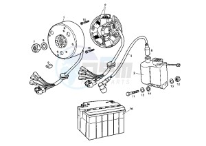 SENDA R RACER - 50 cc drawing FLYWHEEL MAGNETO