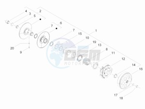 LX 150 4T ie E3 Vietnam drawing Driven pulley