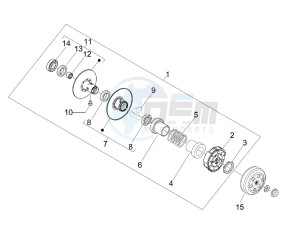 S 50 4T 4V College drawing Driven pulley