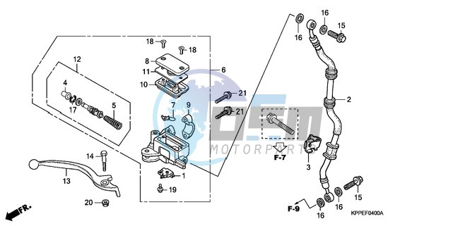 FR. BRAKE MASTER CYLINDER