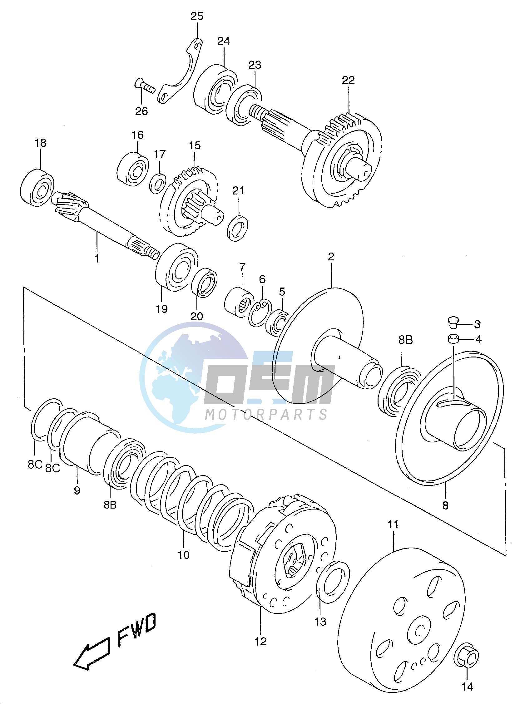 TRANSMISSION (2) (model AY50WR K1)