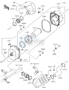 MULE PRO-DX KAF1000EJF EU drawing Air Cleaner