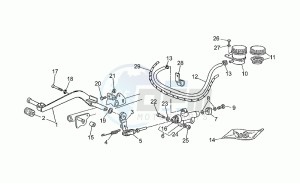 750 X Polizia - PA 2A Serie Polizia/PA 1A Serie drawing Rear master cylinder