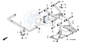 TRX420FPA9 Australia - (U) drawing REAR ARM