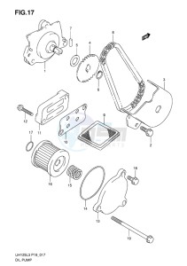 UH125 BURGMAN EU drawing OIL PUMP