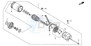 XL650V TRANSALP drawing STARTING MOTOR