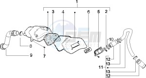 NRG 50 power DT serie speciale (D) Germany drawing Secondairy air box