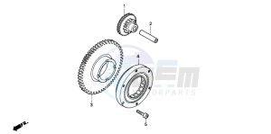 CBR600F3 drawing STARTING CLUTCH