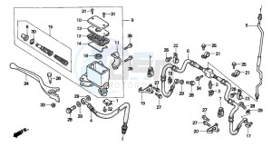 TRX300FW FOURTRAX 300 4X4 drawing FR. BRAKE MASTER CYLINDER