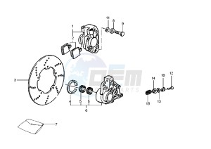 LX 125 drawing Front brake caliper