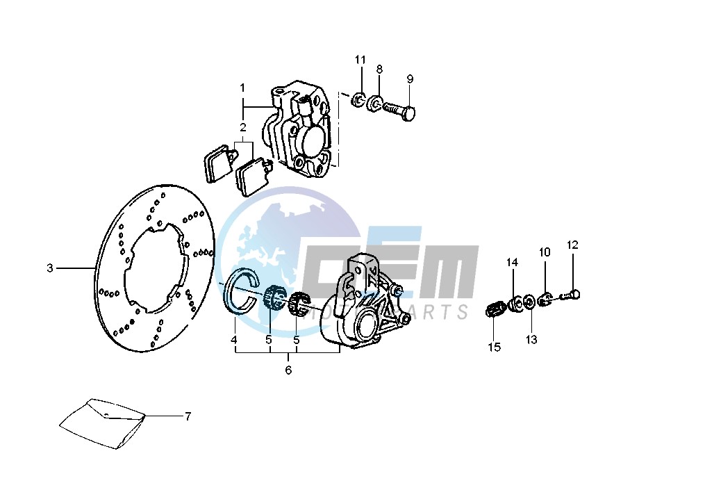 Front brake caliper