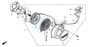 TRX90 drawing RECOIL STARTER