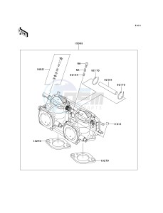 JS 800 A [800 SX-R] (A6F-A9F) A7F drawing CARBURETOR