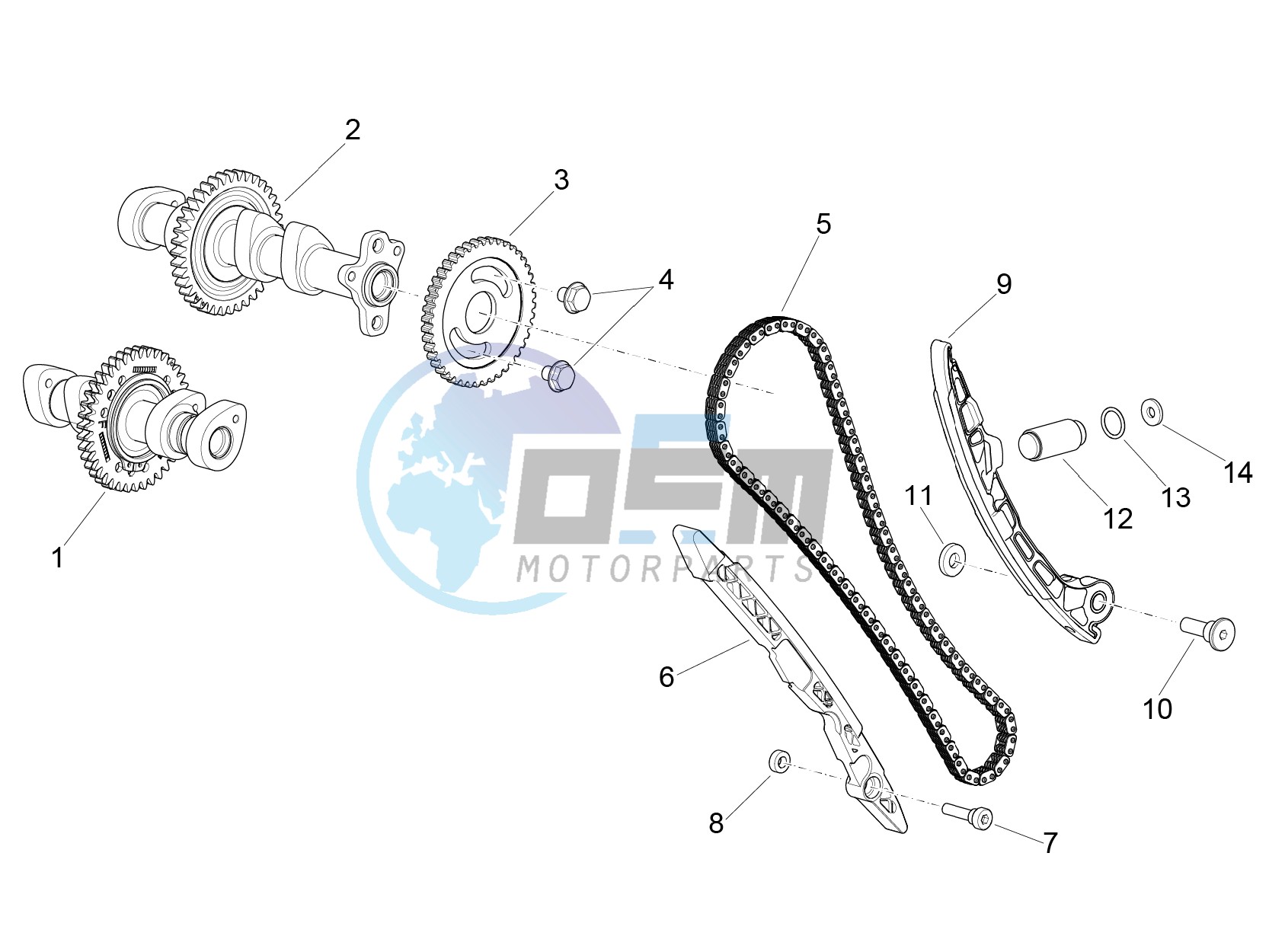 Front cylinder timing system