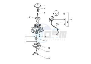 X8 125 drawing Carburetor