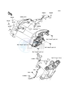 ER-6n ABS ER650D9F GB XX (EU ME A(FRICA) drawing Cowling