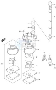 DF 250 drawing Water Pump