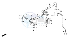 CBF600SA drawing AIR INJECTION CONTROL VALVE(1)