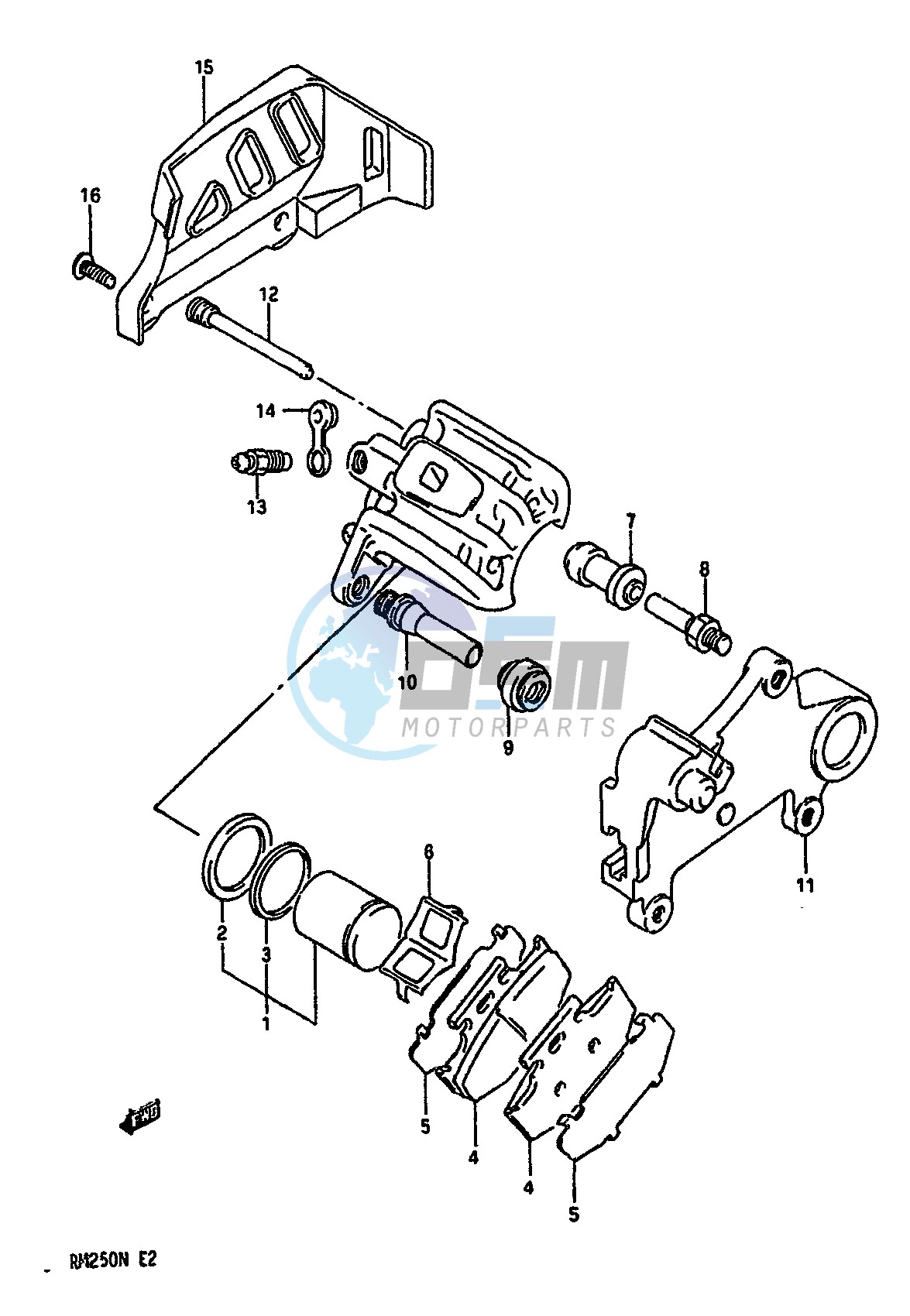 REAR CALIPERS (MODEL M)