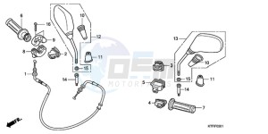 SH1259 E / 3E drawing SWITCH/CABLE/MIRROR (SH1259/1509)