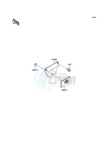 MULE_610_4X4 KAF400ACF EU drawing Reflectors