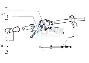 Zip 50 RST drawing Front master cilinder