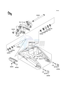 VERSYS_ABS KLE650DEF XX (EU ME A(FRICA) drawing Swingarm