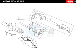 TANGO-250CC-4T-WHITE drawing GEAR DRUM