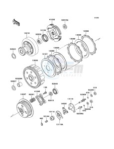 KLF300 4x4 KLF300-C17 EU GB drawing Clutch