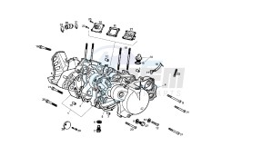 GPR REPLICA - GPR R - 50 CC VTHGR1D1A EU2 drawing CRANKCASE