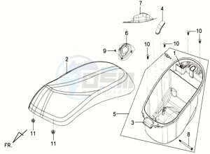 MIO 50 drawing BUDDYSEAT - HELMET BOX