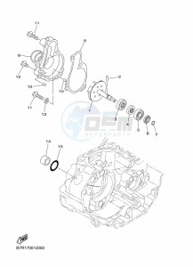 WR450F (B7R9) drawing WATER PUMP