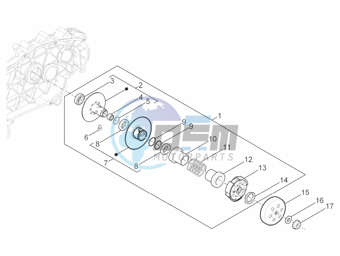 Driven pulley