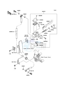 D-TRACKER 125 KLX125DCF XX (EU ME A(FRICA) drawing Front Master Cylinder