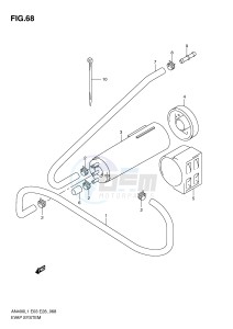 AN400 (E03) Burgman drawing EVAP SYSTEM (AN400L1 E33)