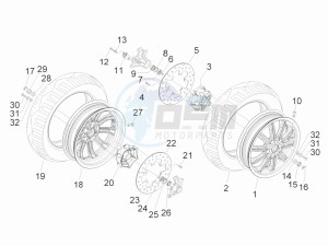 MP3 300 ie lt Touring drawing Front wheel