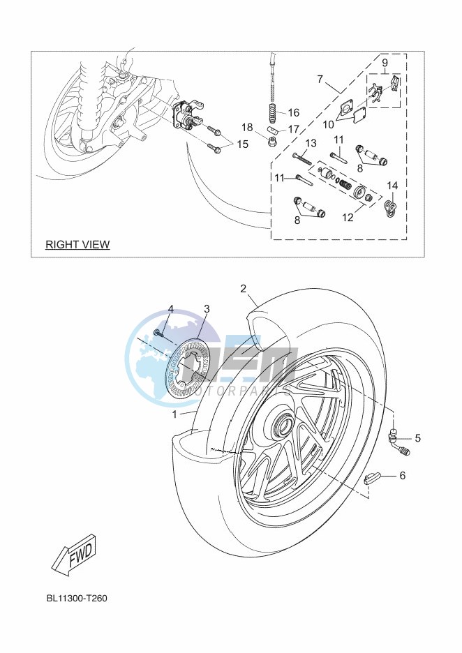 REAR WHEEL & BRAKE SYSTEM