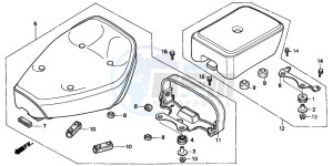 CMX250C REBEL drawing SEAT