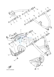 YXM700ES YXM700PSE VIKING EPS SPECIAL EDITION (1XP7) drawing REAR ARM