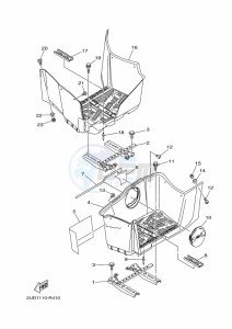 YFM700FWAD GRIZZLY 700 EPS (BFEC) drawing STAND & FOOTREST