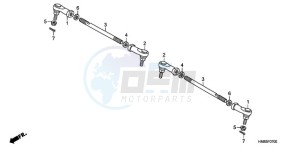 TRX250TMA ED drawing TIE ROD