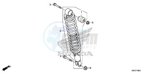 TRX420FM1F TRX420 Europe Direct - (ED) drawing REAR CUSHION